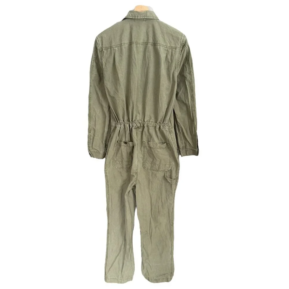 Alex Mill Field Ripstop Jumpsuit Coverall Workwear‎ Utility Green Mens M